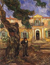 Vincent Van Gogh Tree and Man(in Front of the Asylum of Saint-Paul,St.Remy) Germany oil painting art